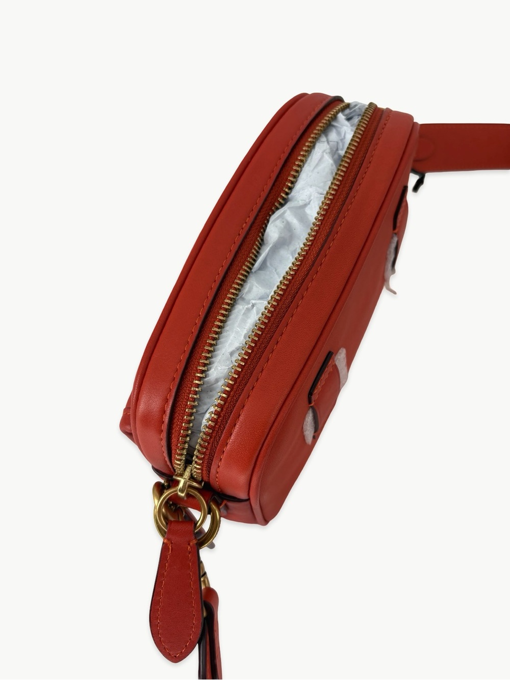 Coach 1941 Limited Edition Convertible Waist Pack Mango Glovetanned Leather NWT - Picture 11 of 16
